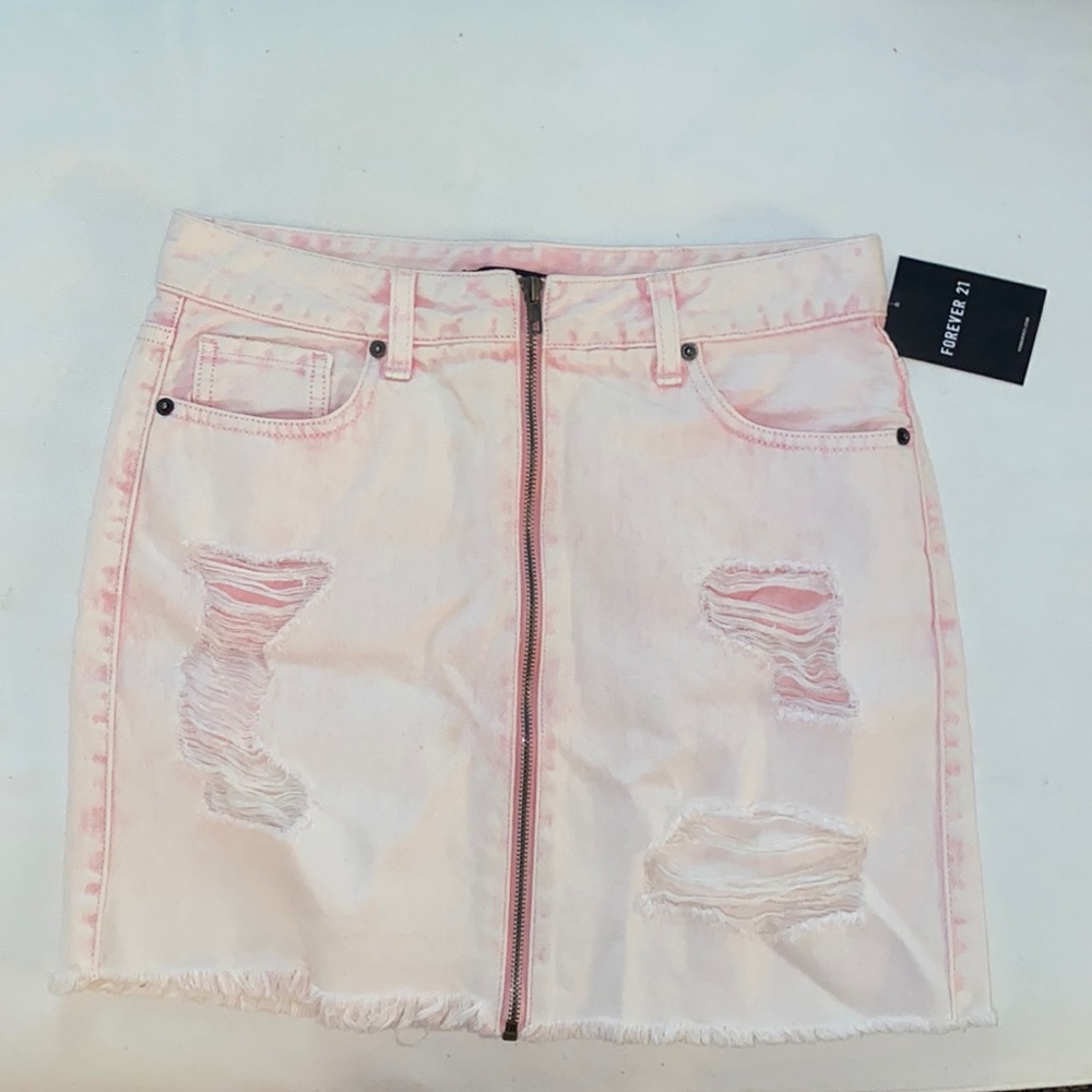 denim mini skirt